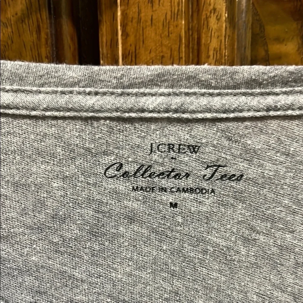J. Crew Gray Graphic Short Sleeve Tee